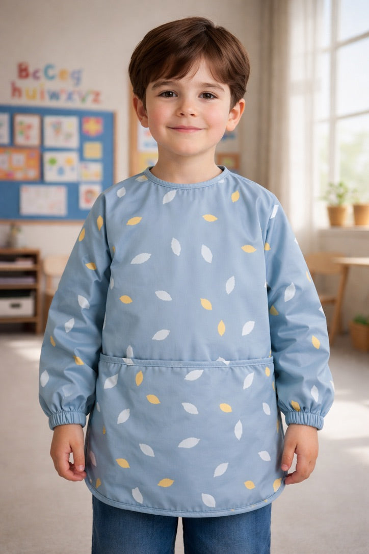 Mandil Pre-Escolar Blue Leaf